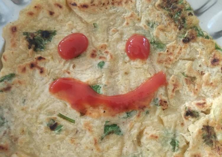 Recipe of Spring Aloo cheela
