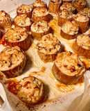 Cà Tím Nhồi Ức Gà Và Nấm Hương Tươi Nướng