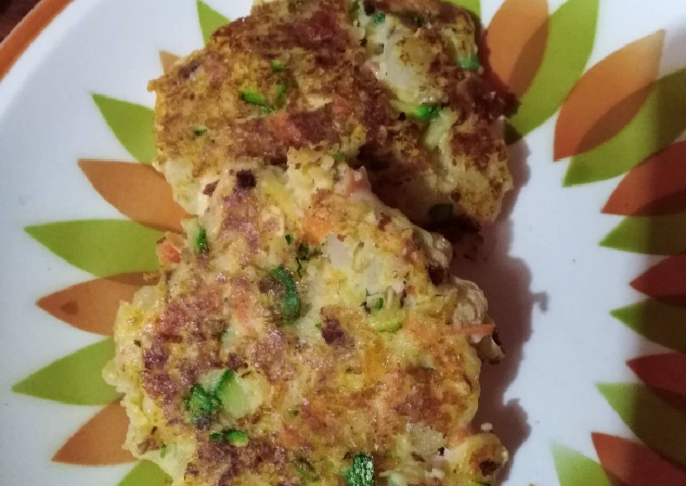 Tortitas de verduras y avena