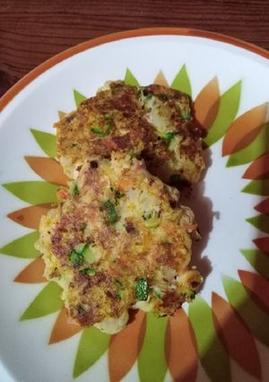 Una foto de Tortitas de verduras y avena
