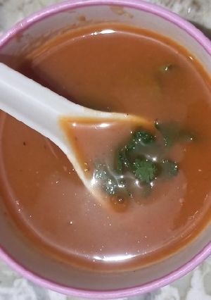 A picture of Tomato soup.
