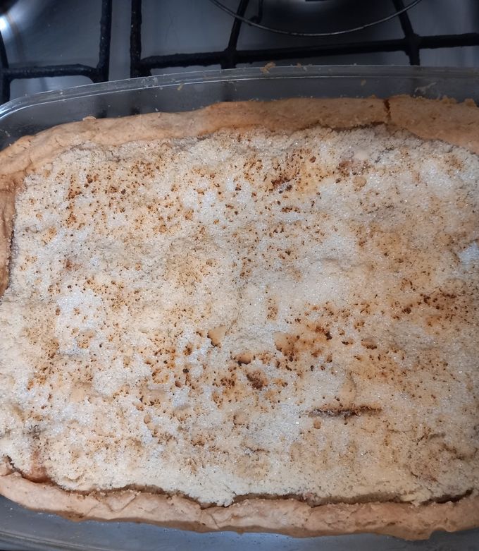 Una foto de Apfel Streusel Kuchen (Pie de Manzana Alemán) 🇦🇷🇩🇪