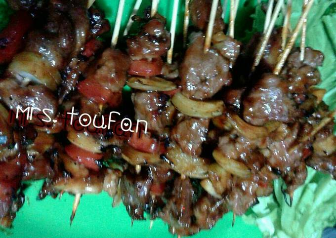 Sate sapi BBQ (simple & dijamin enak!!)