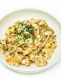 Pancetta, Split Peas and Cauliflower Tagliatelle