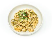 A picture of pancetta with beans