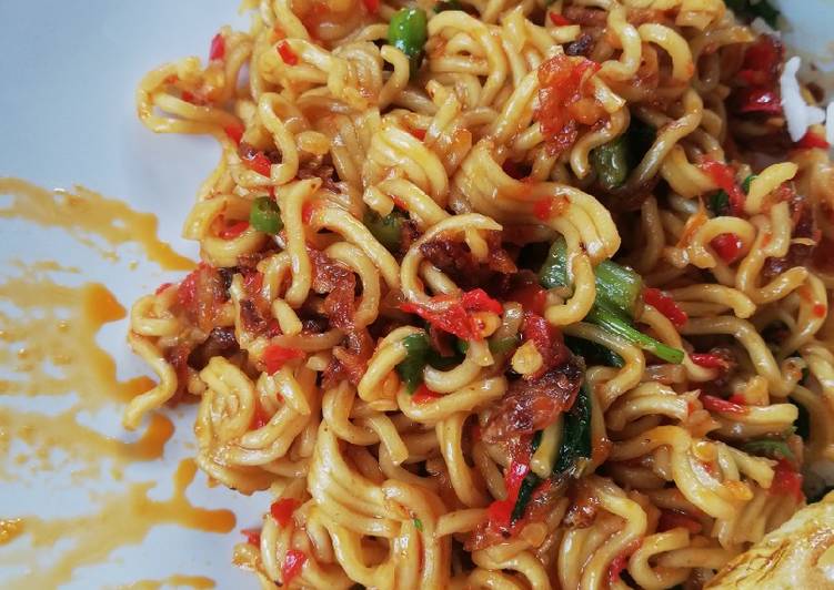 Resep Mie goreng Pedis (pedas sadis), Lezat Sekali