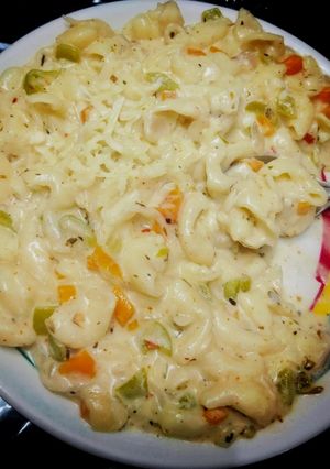 A picture of Mayonnaise Pasta.