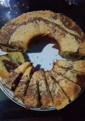 Foto resep Bolu marmer no pengembang dll