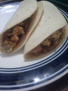 A picture of Breakfast tacos.