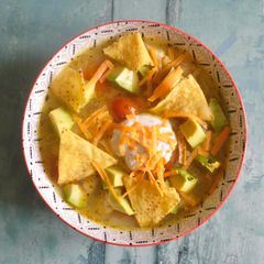 A picture of Chicken Avocado Soup.