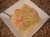 salmon shrimp cream pasta