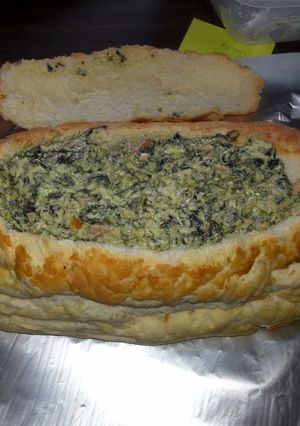 A picture of Bacon and Spinach Cob.