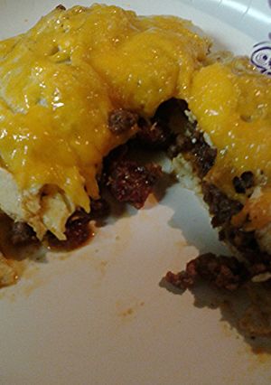 A picture of Spanish style eggs.