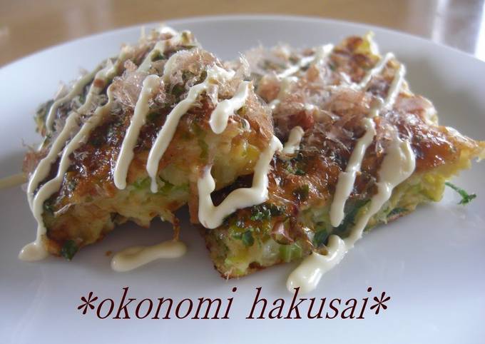 With Chinese Cabbage?! Jumbo Okonomiyaki