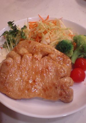A picture of Ginger Pork with Shio-Koji.
