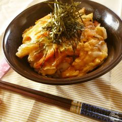 A picture of Tempura Rice Bowl with Leftover Tempura.