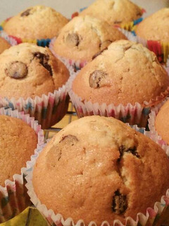 Una foto de Muffins con pepitas de chocolate