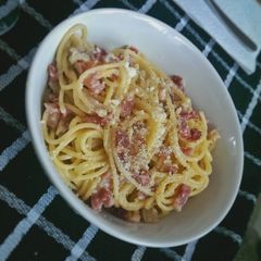 A picture of Bacon Carbonara.