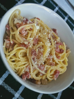 A picture of Bacon Carbonara.