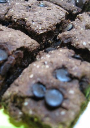 A picture of Soft Chocolate Cookies Made with Tofu.