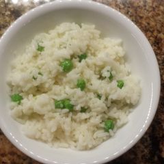 Easy Cheesy Rice and Peas A picture of Easy Cheesy Rice and Peas.