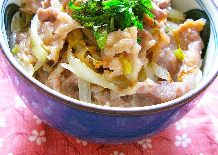 Recipe of Perfect Umami-Rich Beef Bowl with Shio-Koji
