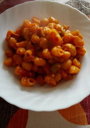 Foto principal de Macarrones con salsa de tomate casera