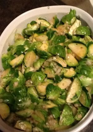 A picture of Brussel Sprouts - Baked.