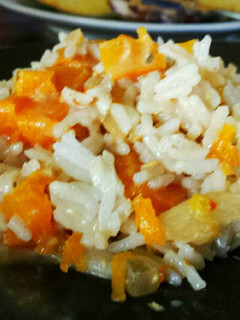 Una foto de Calabaza especial con arroz