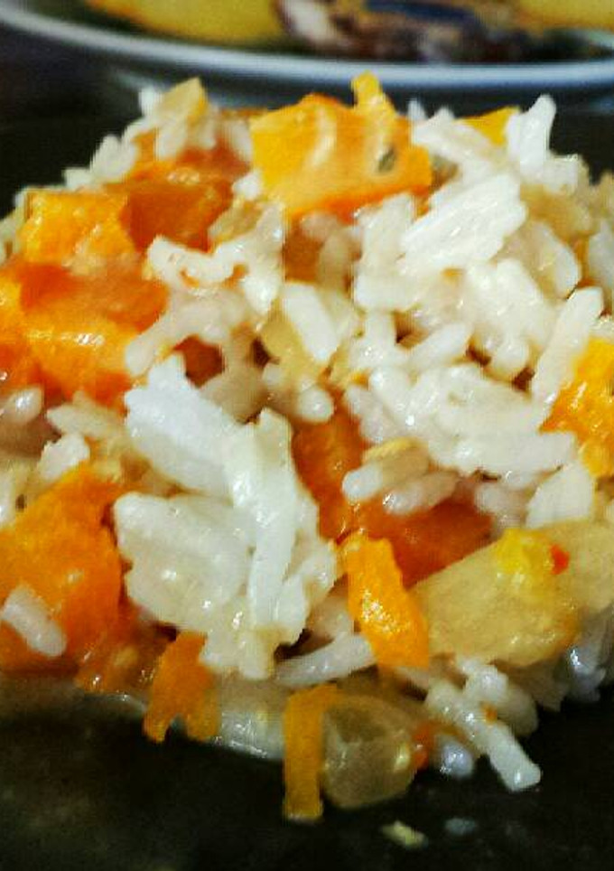 Una foto de Calabaza especial con arroz