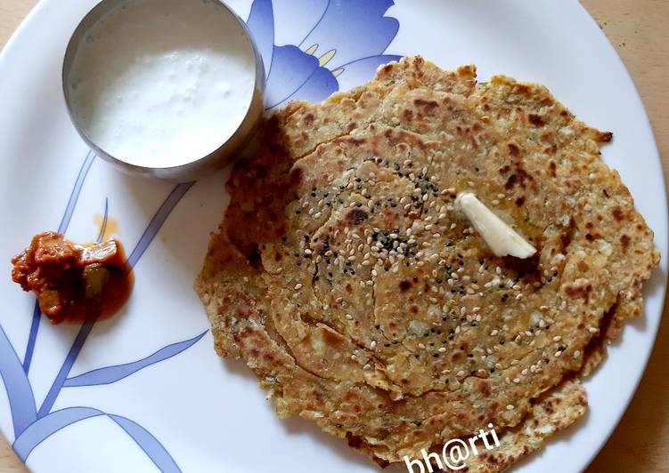 गोभी लच्छा पराठा (Gobhi lachha paratha recipe in hindi) रेसिपी बनाने की