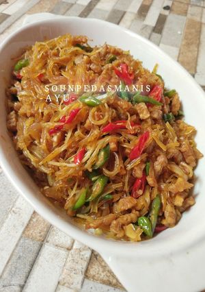 Foto resep Soun Tumis Pedas Manis