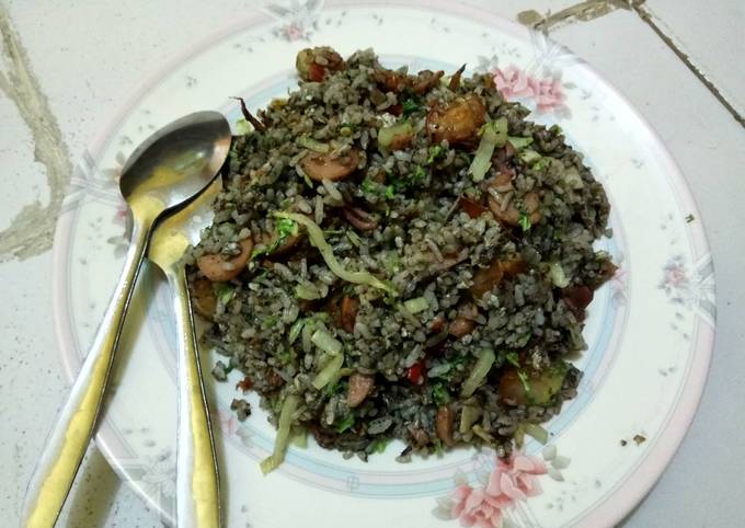 Ini dia! Resep  memasak Nasi goreng cumi hitam  enak