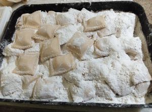 Una foto de Relleno para raviolones o sorrentinos de ricota, queso y jamón