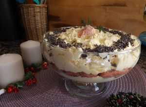 Foto principal de Postre navideño de mascarpone con oporto rubí