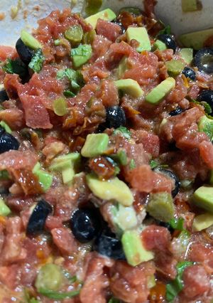 Una foto de Tartar de tomate