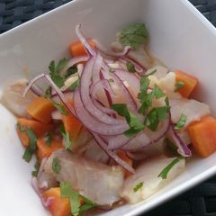 A picture of Peruvian Ceviche.