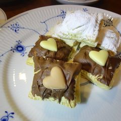 A picture of Celebrate Valentine's Day with Chocolate Custard Pies.