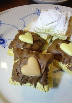 A picture of Celebrate Valentine's Day with Chocolate Custard Pies.