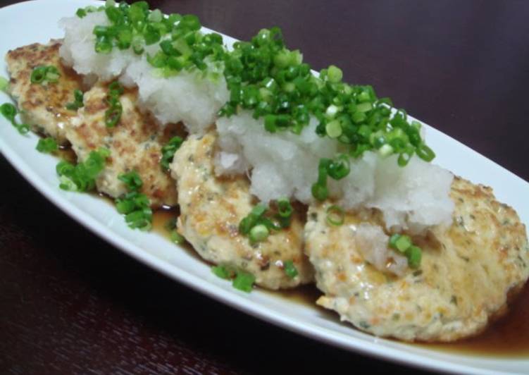 Simple Way to Make Speedy Japanese-Style Tofu and Chicken Burgers