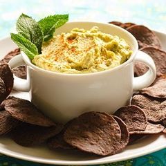 A picture of Basil Flavored Hummus.