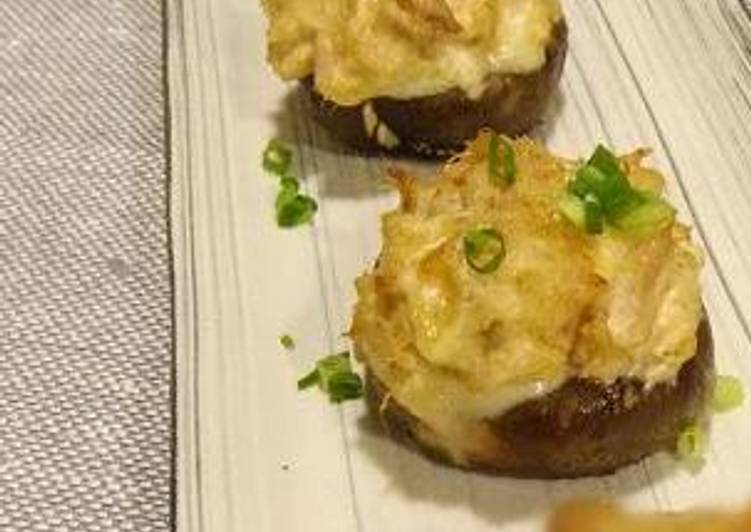 Shiitake and Tuna Cheese Bake With Aromatic Yuzu Pepper