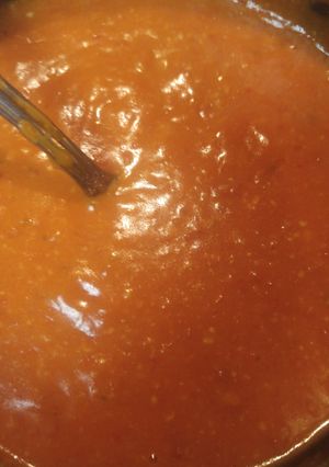 A picture of Sun dried tomato Parmesan sauce.