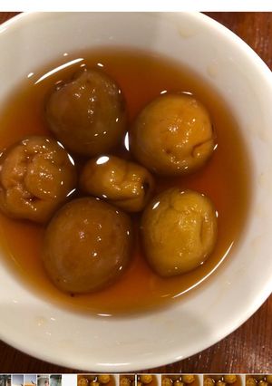 Hình của món Ngâm rượu mơ.