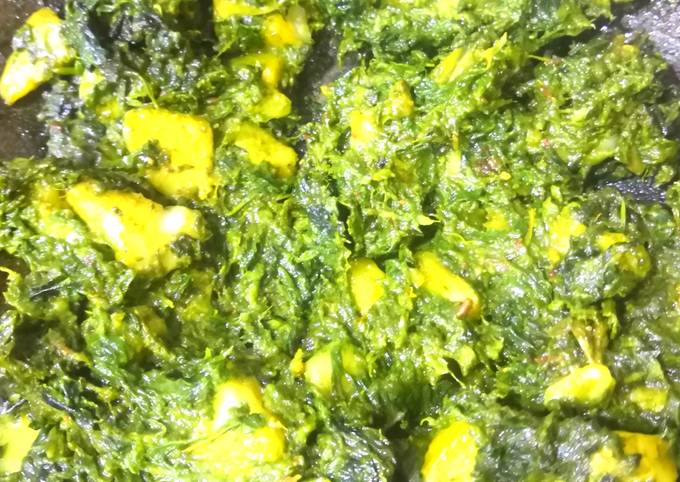 Recipe of aloo palak ki sabji