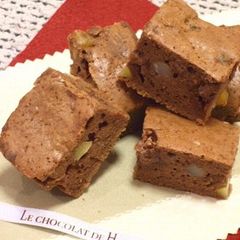 A picture of Chocolate Chestnut Brownies.