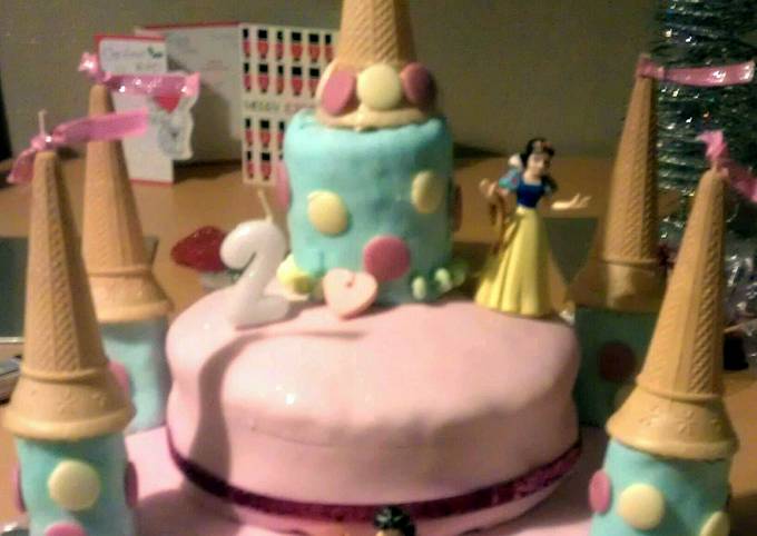 Steps to Prepare Favorite princess castle cake