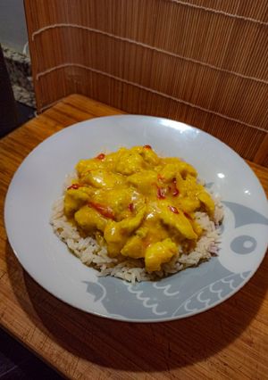 Una foto de Pollo al Ras de hanout