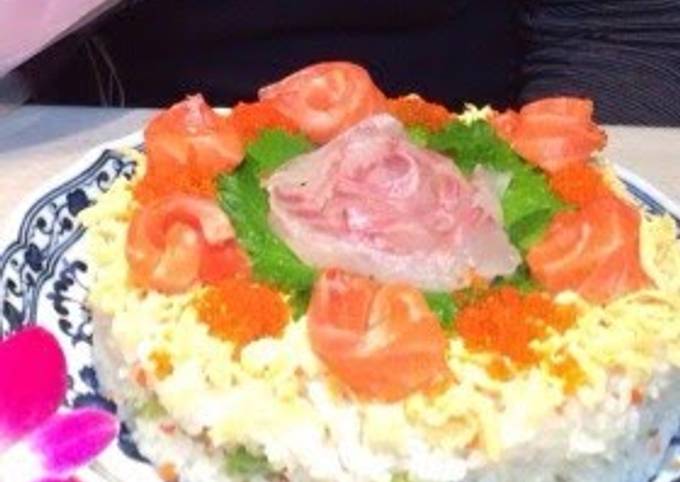 Easiest Way to Make Favorite Birthday Sushi Cake