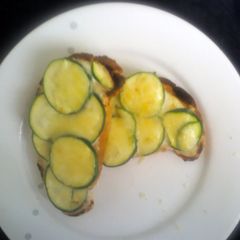 A picture of Cheese on toast with a twist.